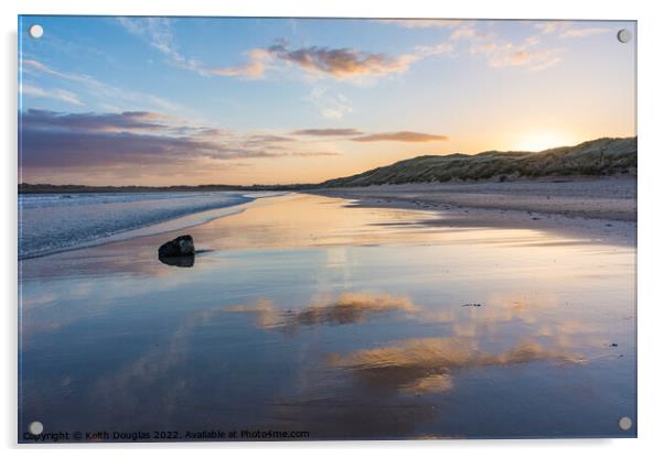 Dunnet Bay at Sunrise Acrylic by Keith Douglas
