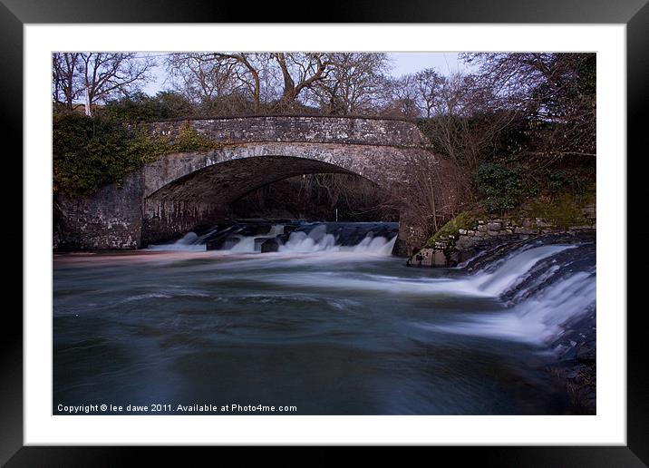 Eggesford weir pool Framed Mounted Print by Images of Devon