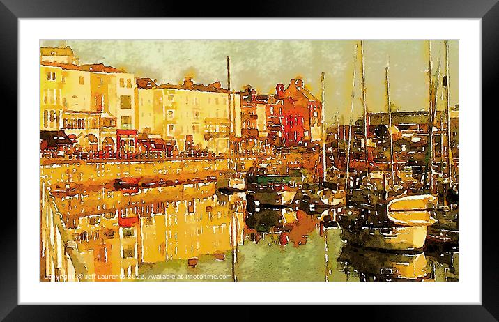 Impression: Ramsgate Royal Harbour Framed Mounted Print by Jeff Laurents