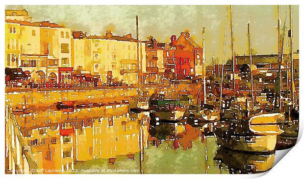 Impression: Ramsgate Royal Harbour Print by Jeff Laurents