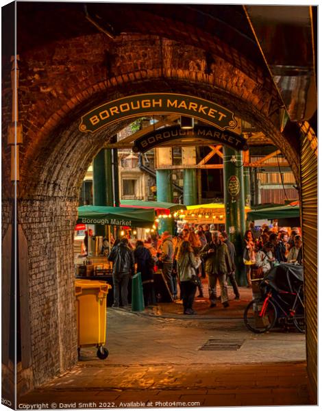 Borough Market Canvas Print by David Smith