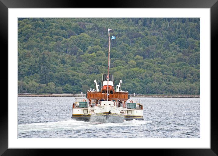 PS Waverley reversing from Brodick pier Framed Mounted Print by Allan Durward Photography