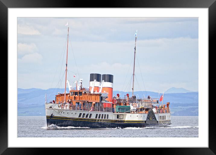 PS Waverley approaching Brodick, Arran  Framed Mounted Print by Allan Durward Photography