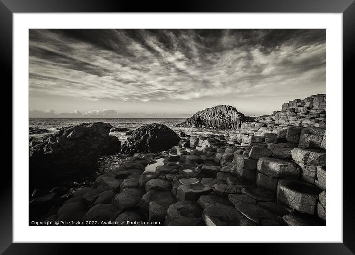 Giants Causeway Framed Mounted Print by Pete Irvine