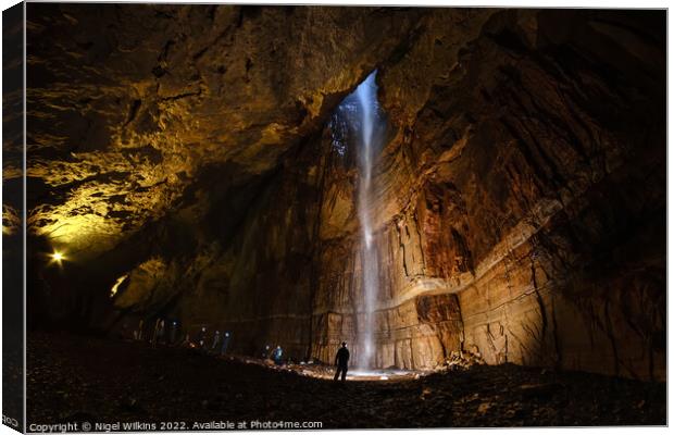 Gaping Gill Canvas Print by Nigel Wilkins