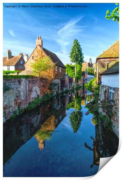 River Stour Canterbury  Print by Alison Chambers