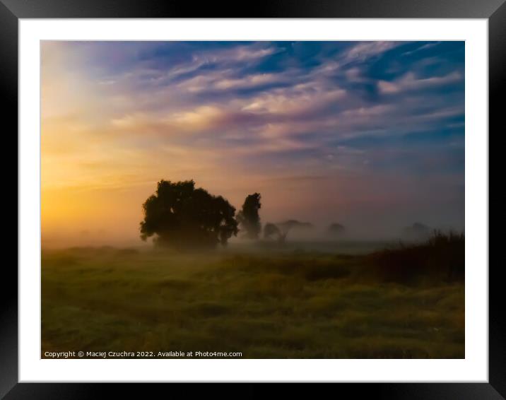 Morning Haze Framed Mounted Print by Maciej Czuchra