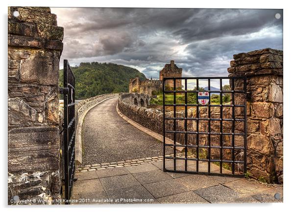Castle Gates Acrylic by William McKenzie