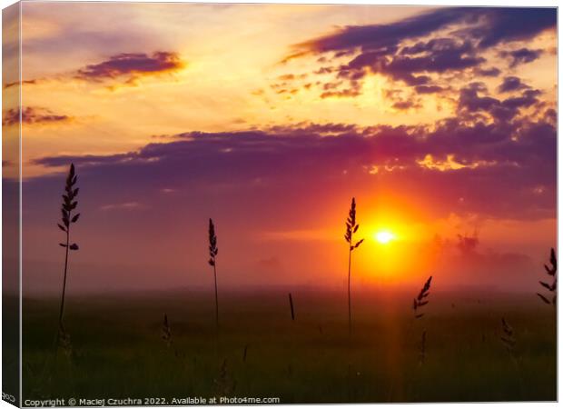 Sunrise Canvas Print by Maciej Czuchra