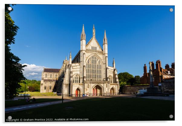 Winchester Cathedral Acrylic by Graham Prentice