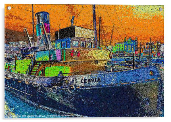 The Cervia, at Ramsgate Royal Harbour Acrylic by Jeff Laurents