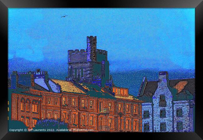 Scene with the Granville Tower, Ramsgate Framed Print by Jeff Laurents