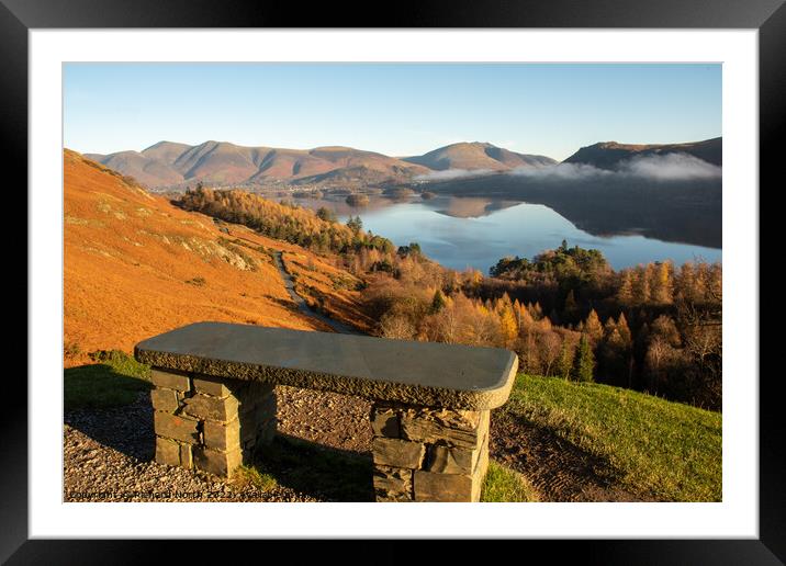 Majestic Derwent Water View Framed Mounted Print by Richard North