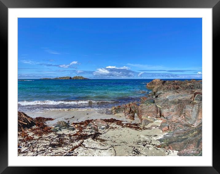 White Beach, Isle of Iona Framed Mounted Print by yvonne & paul carroll