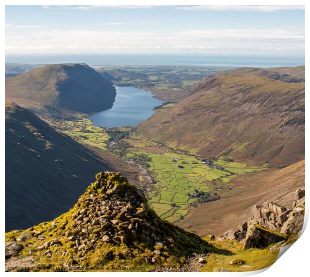 Majestic View of Wast Water and Wasdale Print by Richard North
