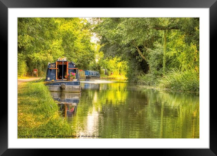 Serene Canal Escape Framed Mounted Print by Helkoryo Photography