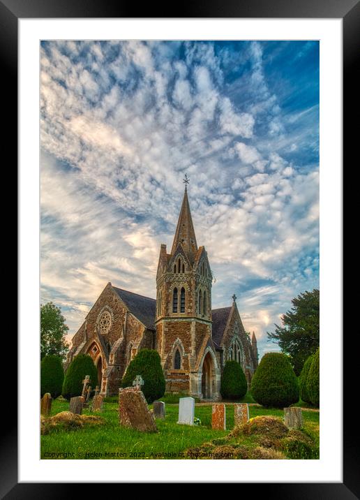 St. John the Baptist Church, Lower Shuckburgh Framed Mounted Print by Helkoryo Photography