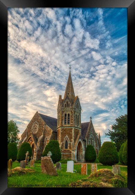 St. John the Baptist Church, Lower Shuckburgh Framed Print by Helkoryo Photography