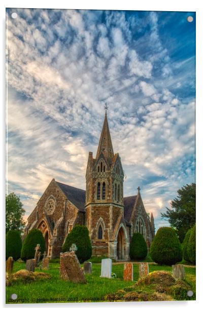 St. John the Baptist Church, Lower Shuckburgh Acrylic by Helkoryo Photography