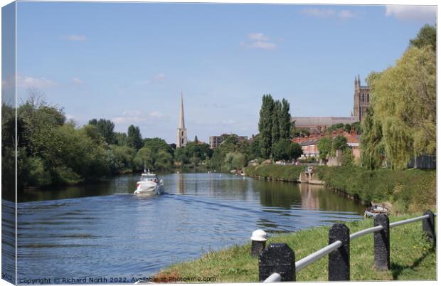 Majestic View of River Severn Canvas Print by Richard North