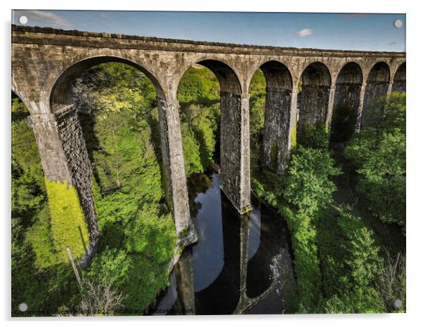 Merthyr Tydfil Viaduct Acrylic by Glenn Booth