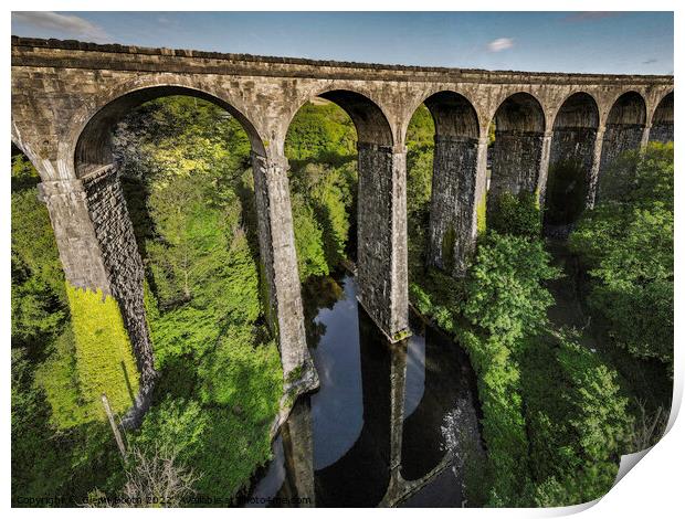 Merthyr Tydfil Viaduct Print by Glenn Booth