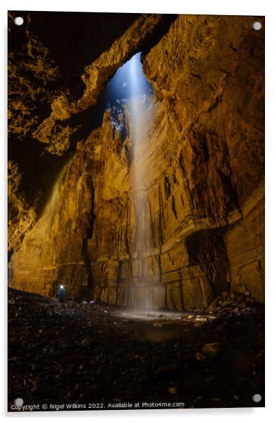 Gaping Gill Acrylic by Nigel Wilkins