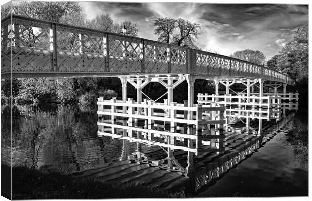 Whitchurch Toll Bridge (Mono) Canvas Print by Joyce Storey