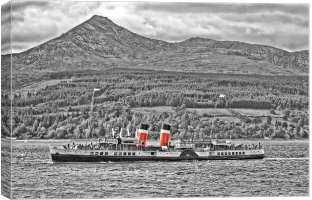 Abstract view of Waverley at Brodick, Arran Canvas Print by Allan Durward Photography