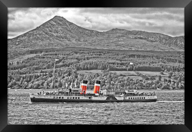 Abstract view of Waverley at Brodick, Arran Framed Print by Allan Durward Photography