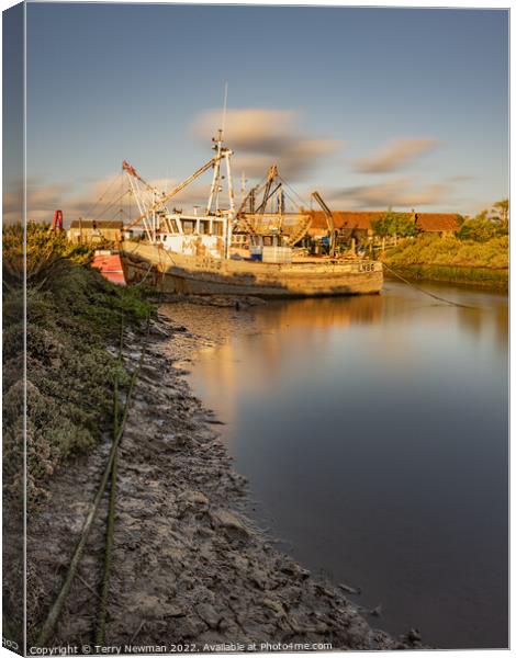 Serenity on the Riverside Canvas Print by Terry Newman