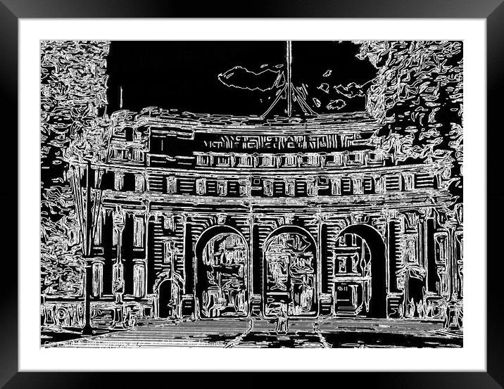 Admiralty Arch, London Framed Mounted Print by Jeff Laurents