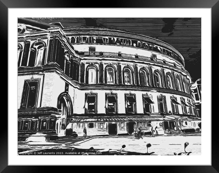 Royal Albert Hall, Kensington London Framed Mounted Print by Jeff Laurents