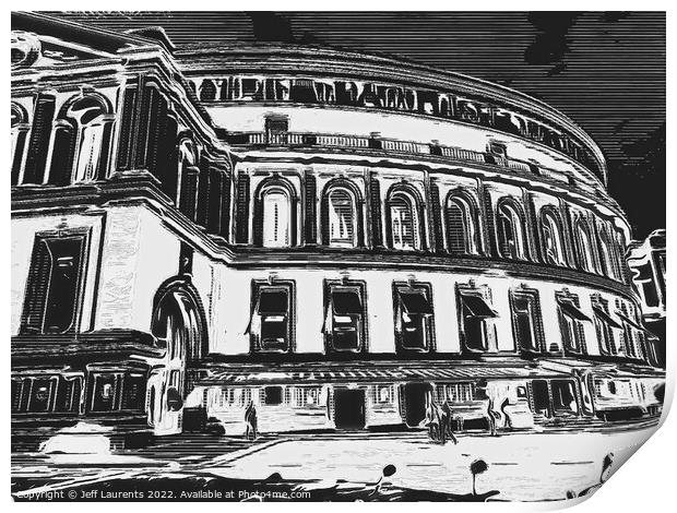 Royal Albert Hall, Kensington London Print by Jeff Laurents