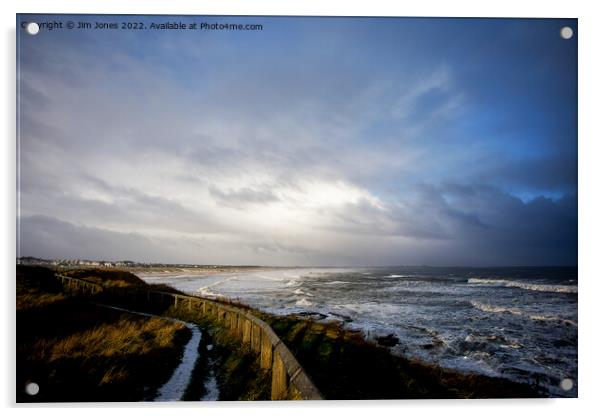 Winter weather over the North Sea Acrylic by Jim Jones
