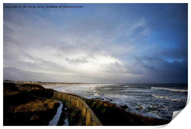 Winter weather over the North Sea Print by Jim Jones