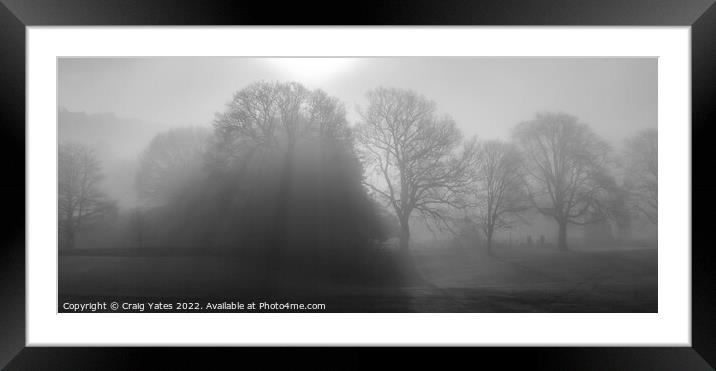 Misty Sunrise Glebe Park  Framed Mounted Print by Craig Yates