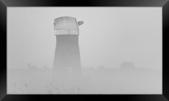 Windmill in the mist Framed Print by Dorringtons Adventures