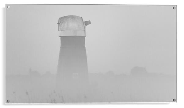 Windmill in the mist Acrylic by Dorringtons Adventures