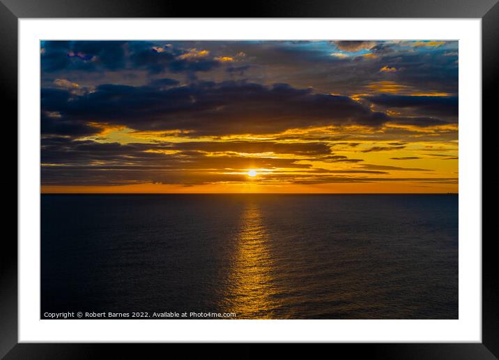 Sunrise at Whitby Framed Mounted Print by Lrd Robert Barnes