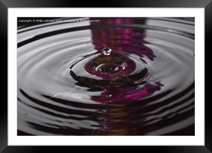 Suspended Water Droplets 1 Framed Mounted Print by Philip Lehman