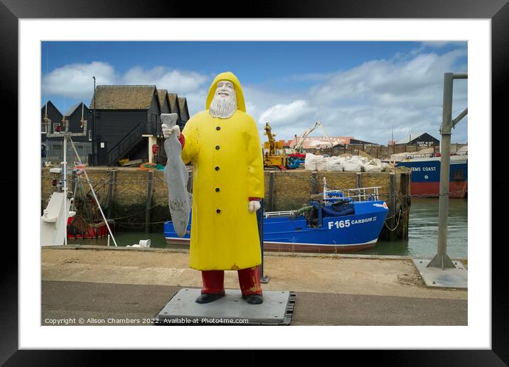 Whitstable Fisherman Framed Mounted Print by Alison Chambers