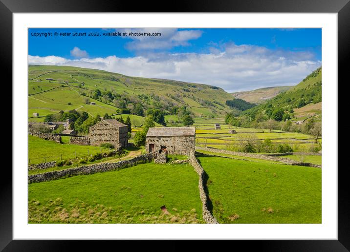 On the Coast to Coast long distance footpath walk  Framed Mounted Print by Peter Stuart