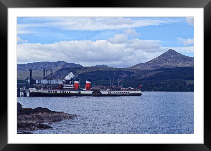 PS Waverley at Brodick, Arran Framed Mounted Print by Allan Durward Photography