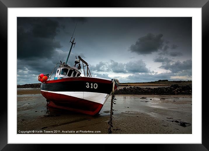 Fishing Boat 2 Canvases & Prints Framed Mounted Print by Keith Towers Canvases & Prints