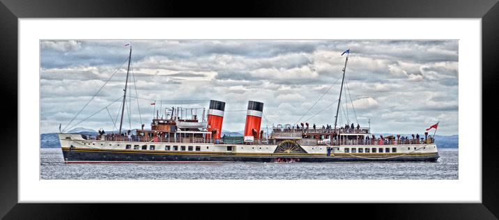 Paddle steamer Waverley leaving Brodick, Arran Framed Mounted Print by Allan Durward Photography