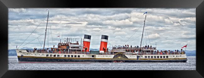 Paddle steamer Waverley leaving Brodick, Arran Framed Print by Allan Durward Photography