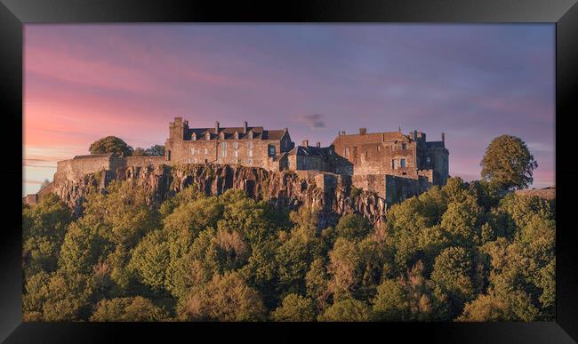 Stirling Castle sunset Framed Print by Anthony McGeever