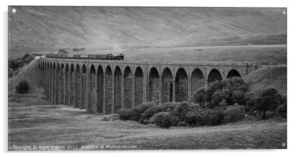 Ribblehead Viaduct Acrylic by Nigel Wilkins