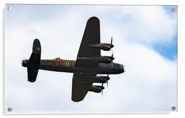 Avro Lancaster Acrylic by Brett Pearson